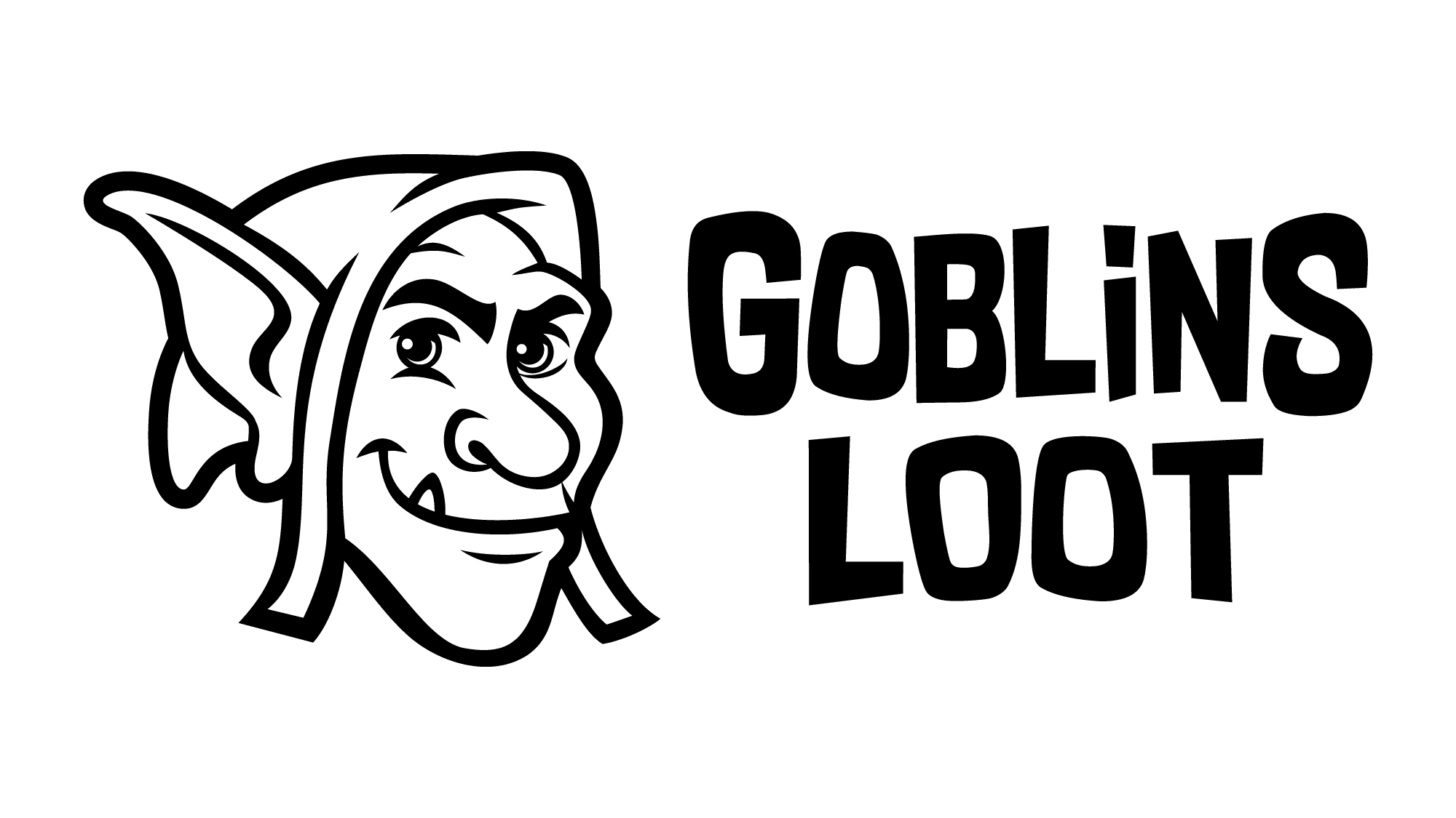 Goblins Loot black and white logo
